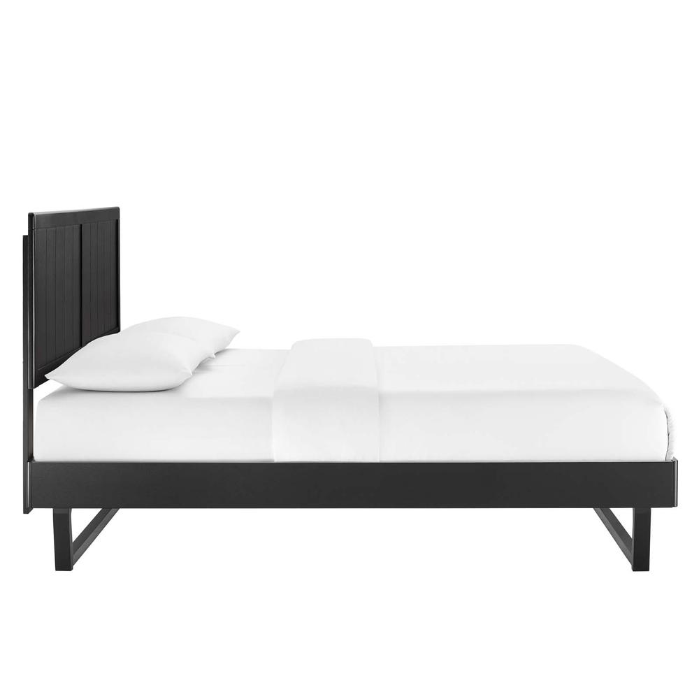 Alana Twin Wood Platform Bed With Angular Frame. Picture 3