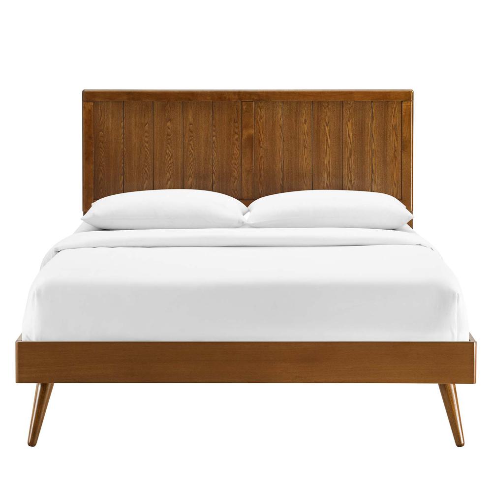 Alana Full Wood Platform Bed With Splayed Legs. Picture 4