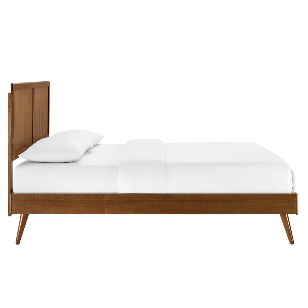 Alana Twin Wood Platform Bed With Splayed Legs. Picture 3