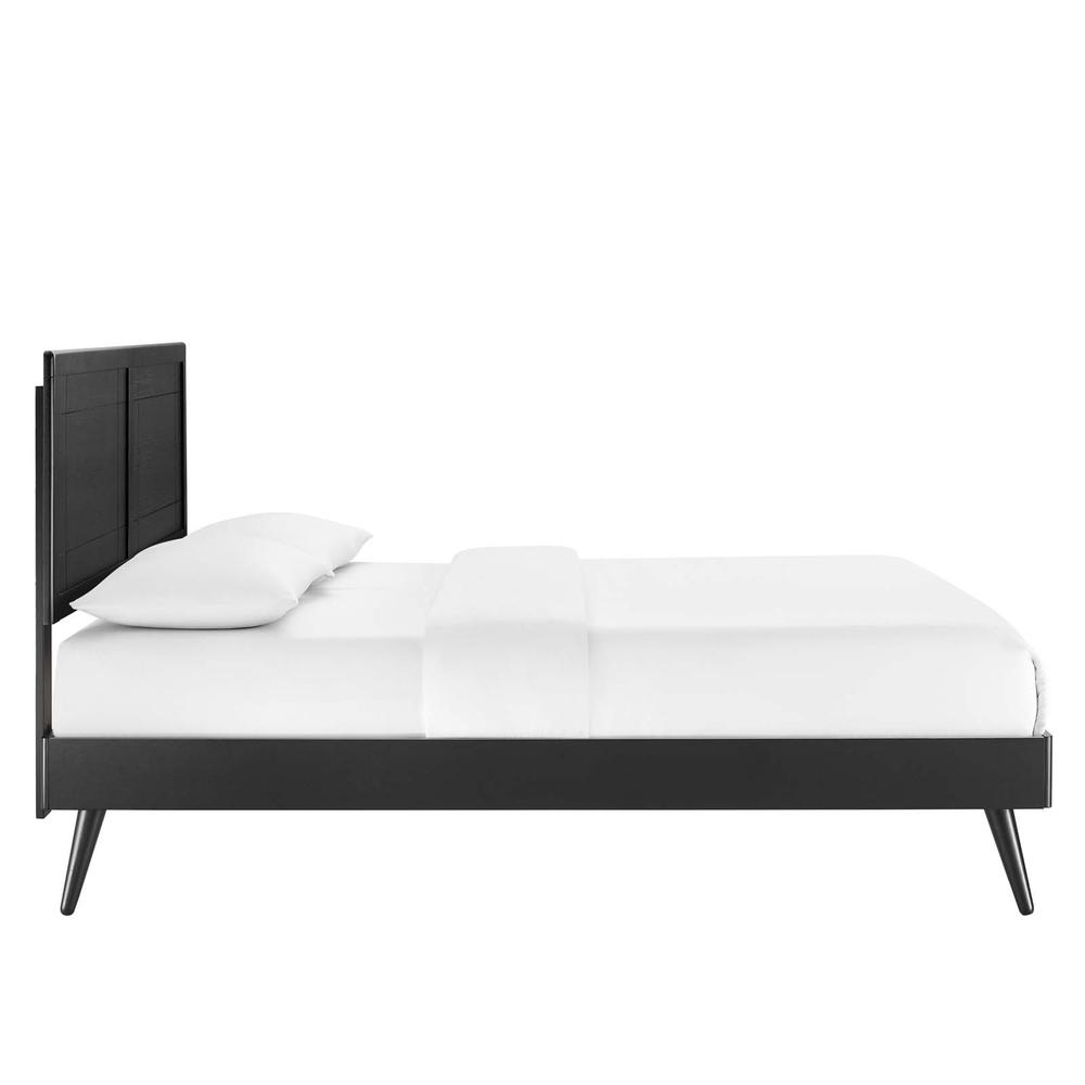 Marlee Full Wood Platform Bed With Splayed Legs. Picture 3