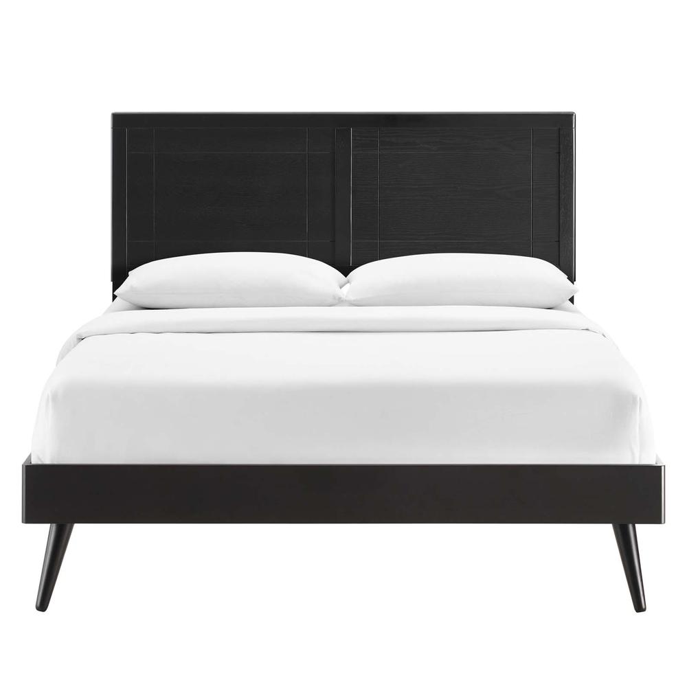 Marlee Full Wood Platform Bed With Splayed Legs. Picture 4