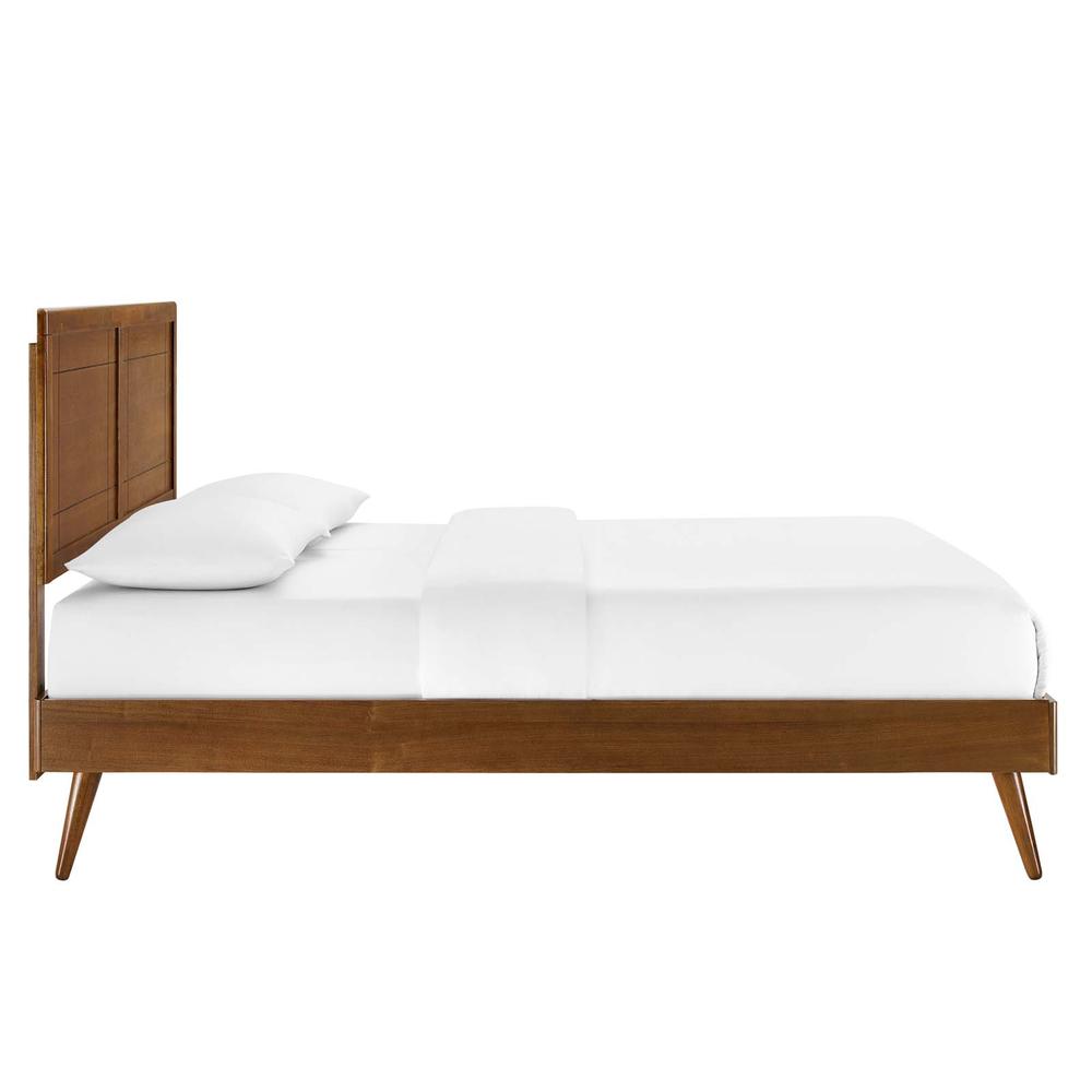 Marlee King Wood Platform Bed With Splayed Legs. Picture 3