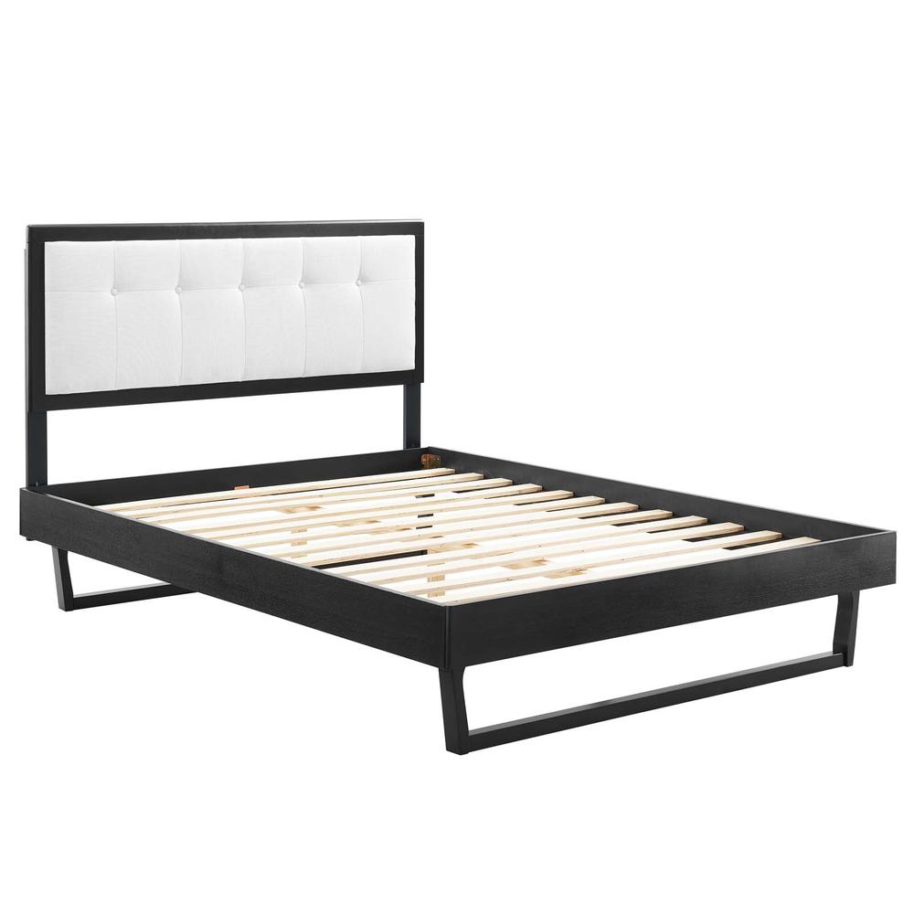 Willow King Wood Platform Bed With Angular Frame. Picture 2