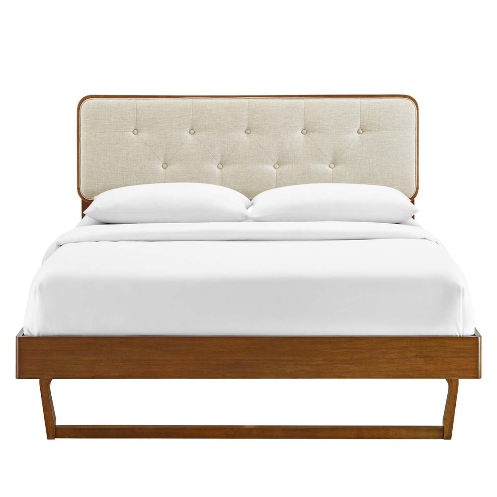 Bridgette Twin Wood Platform Bed With Angular Frame. Picture 4