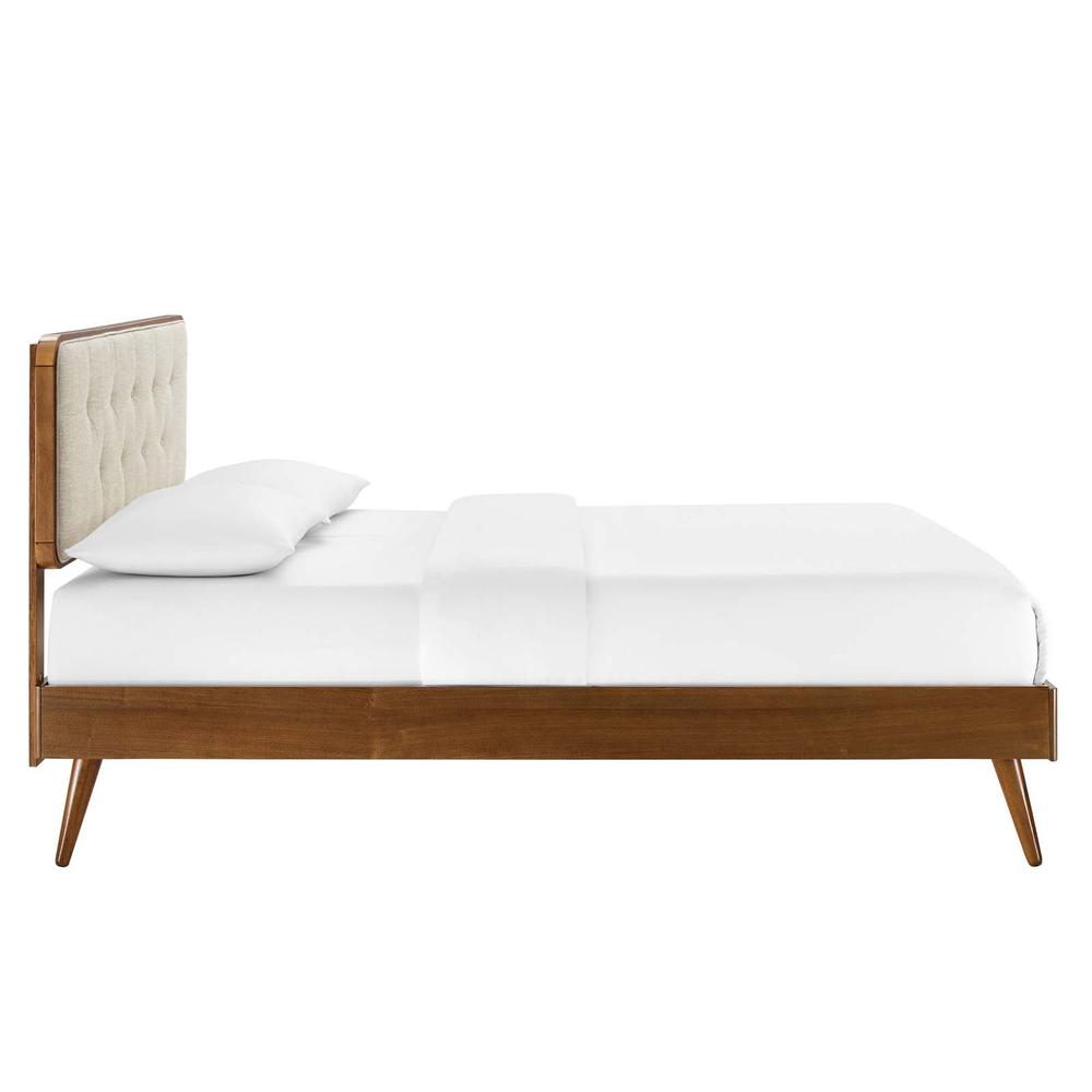 Bridgette King Wood Platform Bed With Splayed Legs. Picture 3