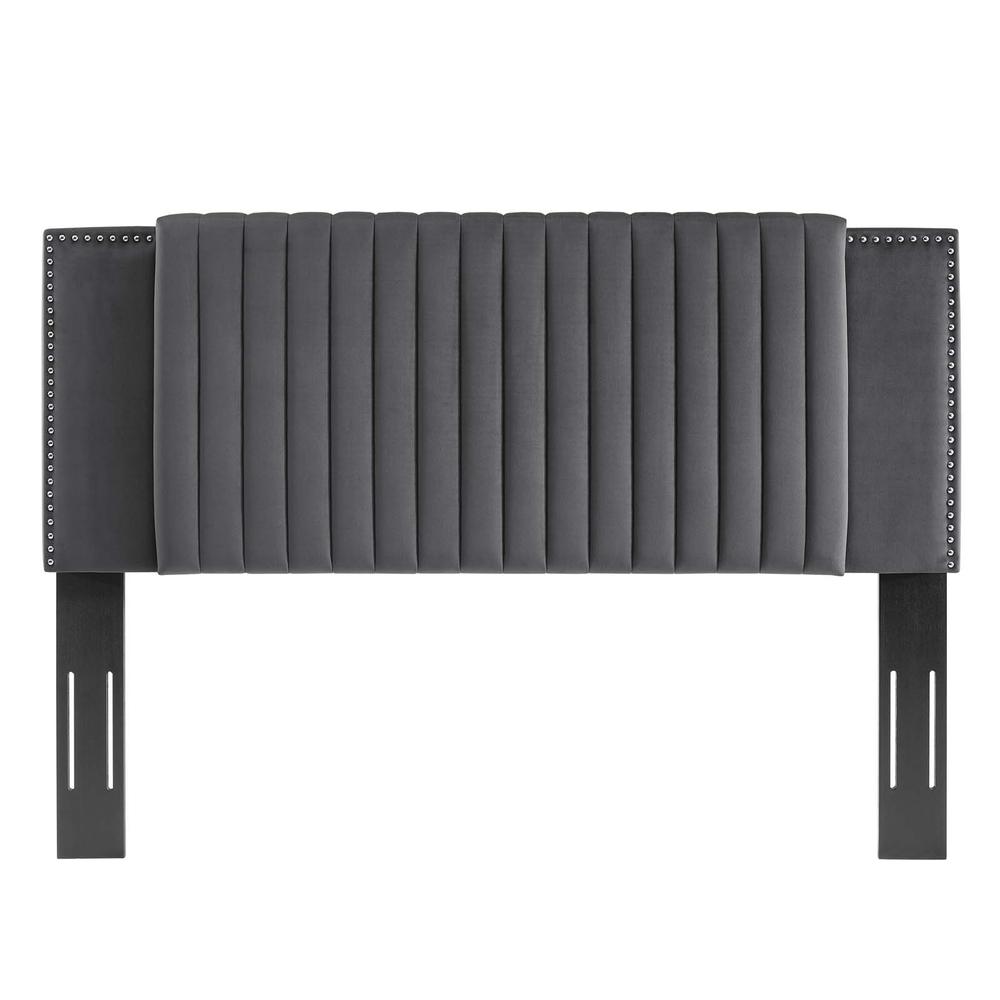 Felicity Channel Tufted Performance Velvet Twin Headboard. Picture 2