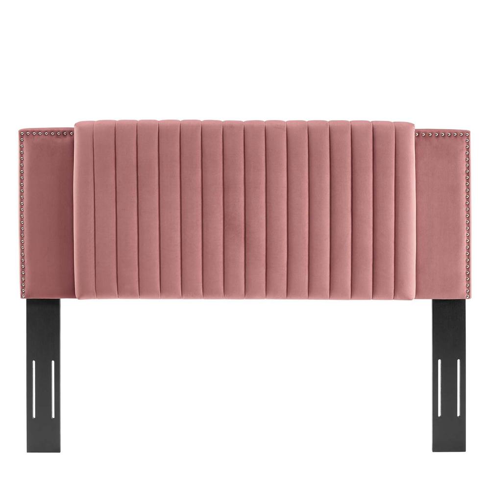 Felicity Channel Tufted Performance Velvet Twin Headboard. Picture 2