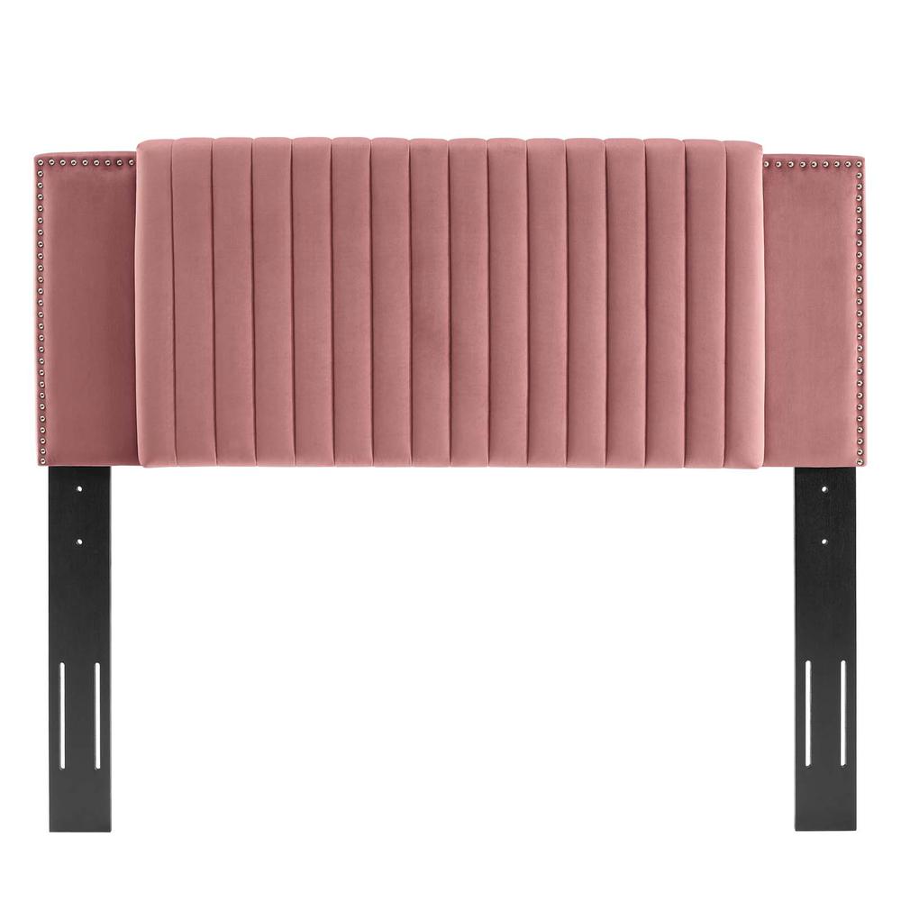Felicity Channel Tufted Performance Velvet Twin Headboard. Picture 3