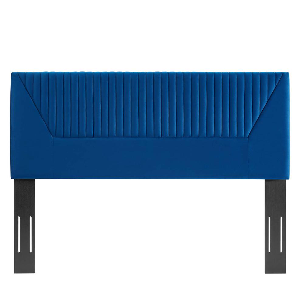 Patience Channel Tufted Performance Velvet Twin Headboard. Picture 2