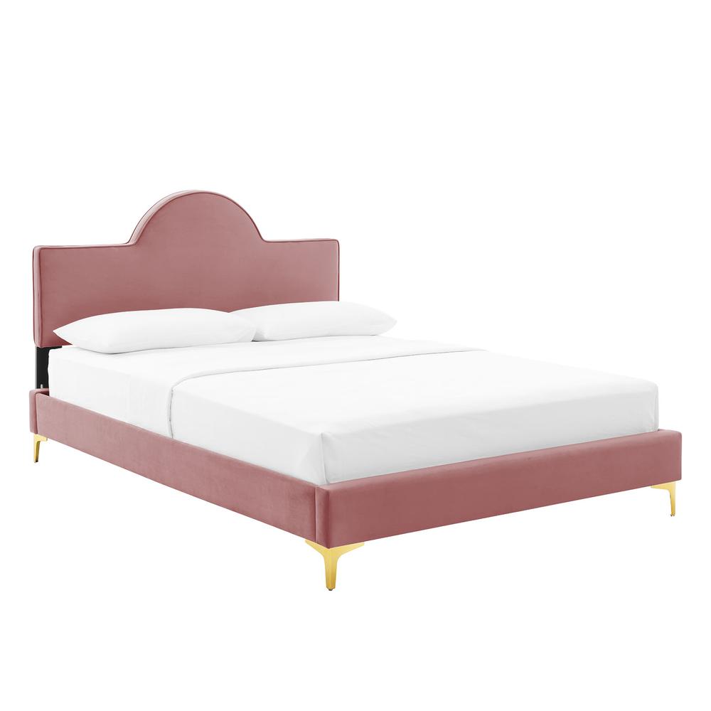 Sunny Performance Velvet Twin Bed - Dusty Rose MOD-7027-DUS. Picture 1