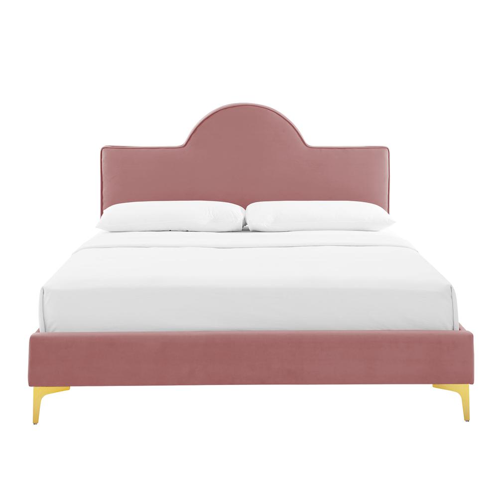Sunny Performance Velvet Twin Bed - Dusty Rose MOD-7027-DUS. Picture 4