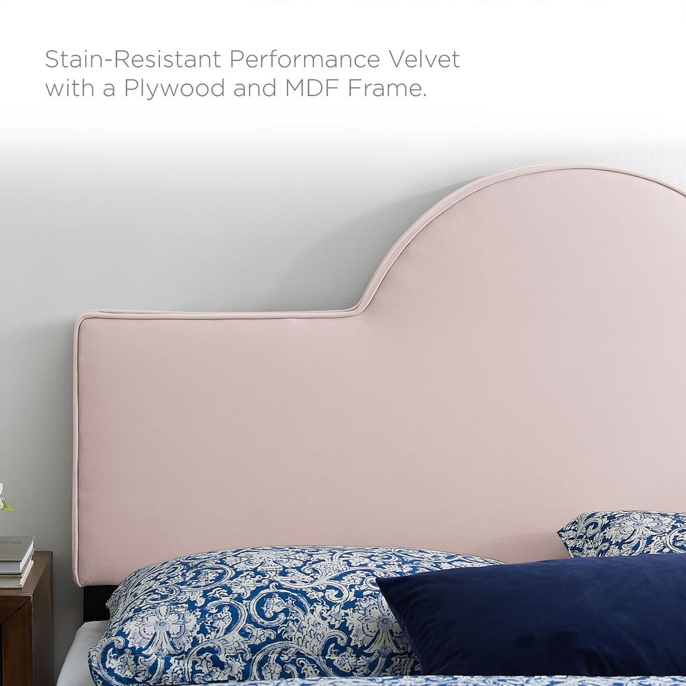 Soleil Performance Velvet Twin Bed - Pink MOD-7033-PNK. Picture 7