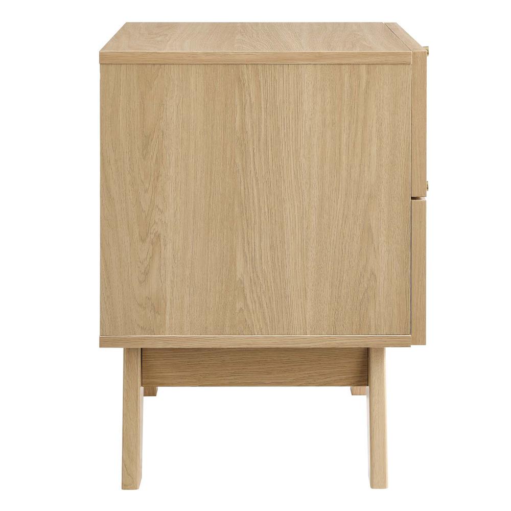 Soma 2-Drawer Nightstand, Oak. Picture 2