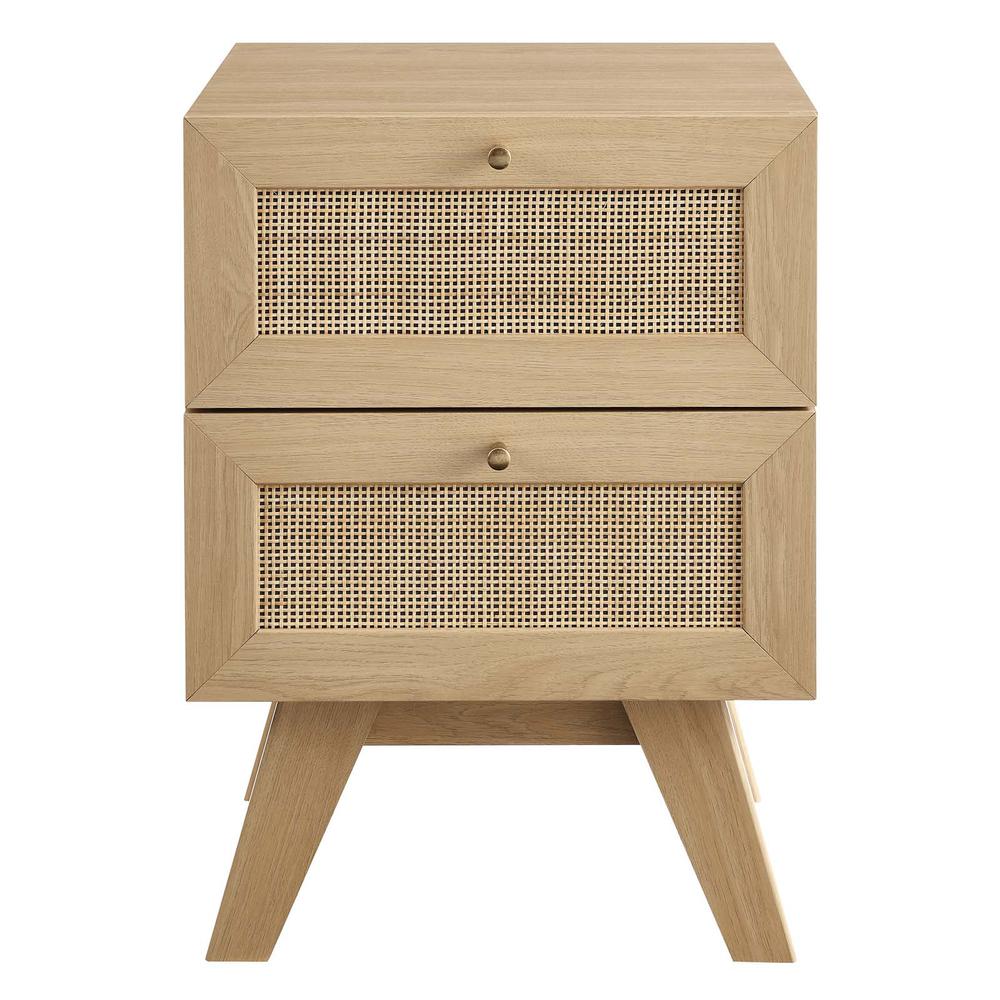 Soma 2-Drawer Nightstand, Oak. Picture 3