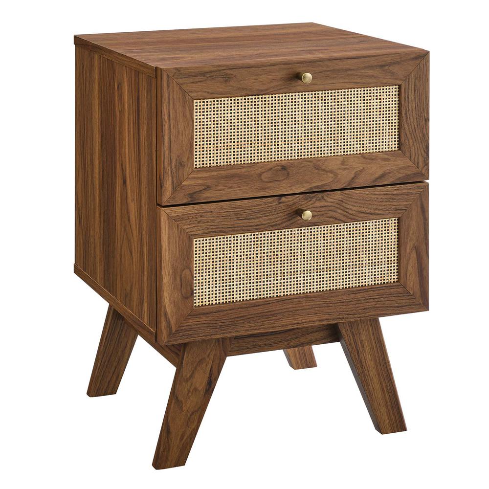Soma 2-Drawer Nightstand, Walnut. Picture 1