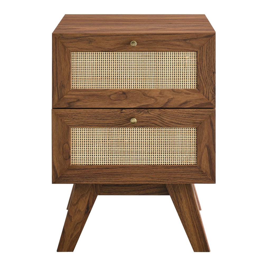 Soma 2-Drawer Nightstand, Walnut. Picture 3