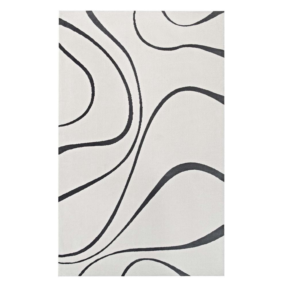 Therese Abstract Swirl 5x8 Area Rug. Picture 1