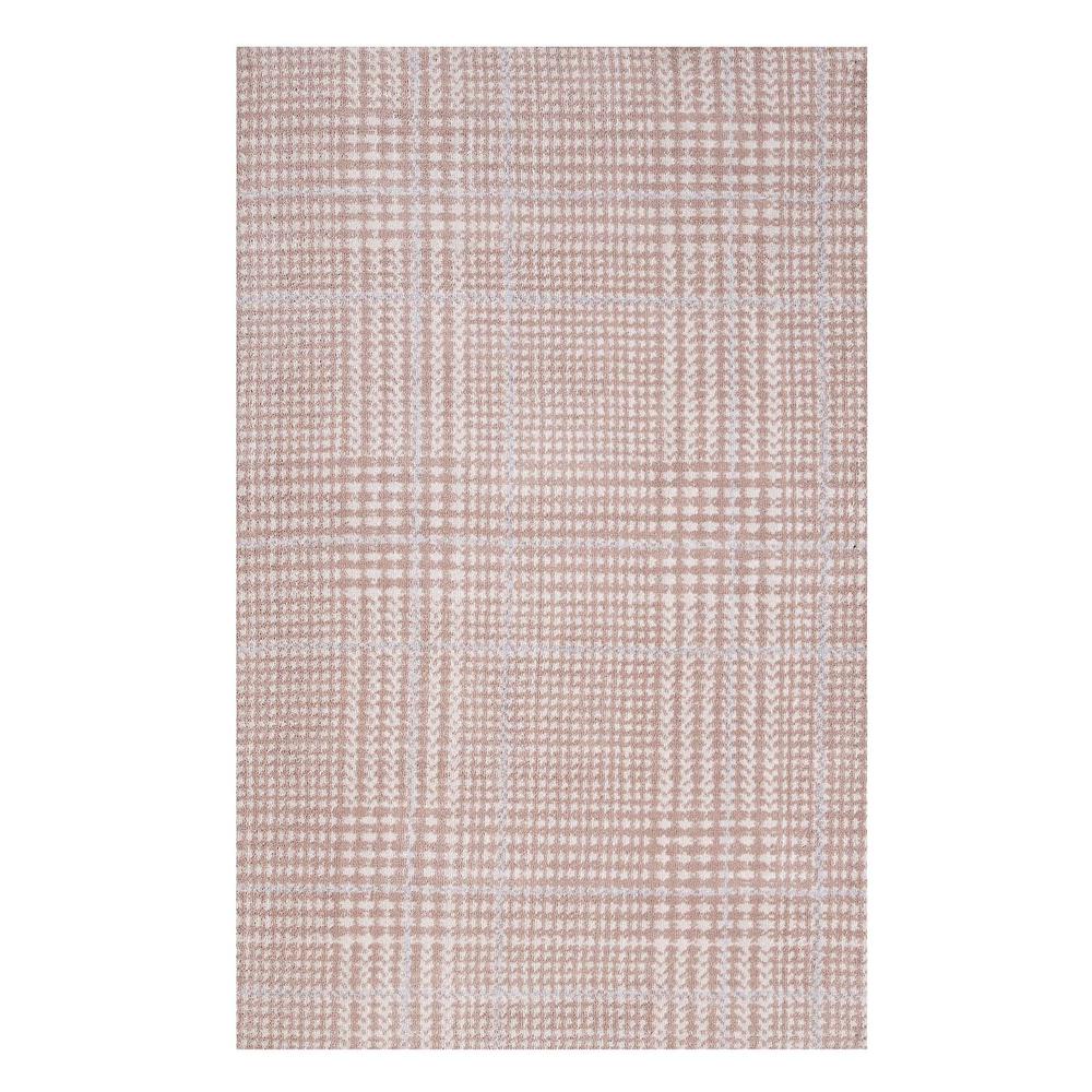 Kaja Abstract Plaid 5x8 Area Rug. The main picture.