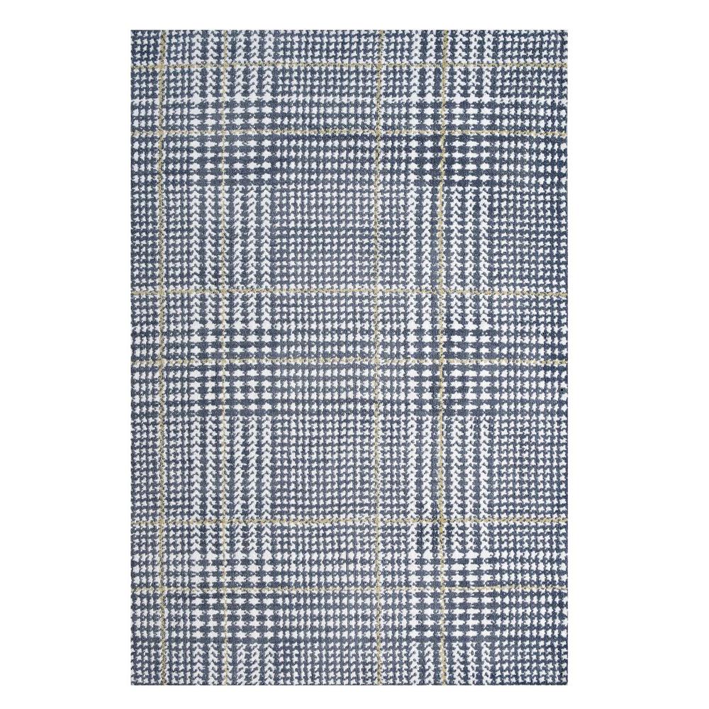 Kaja Abstract Plaid 8x10 Area Rug. The main picture.