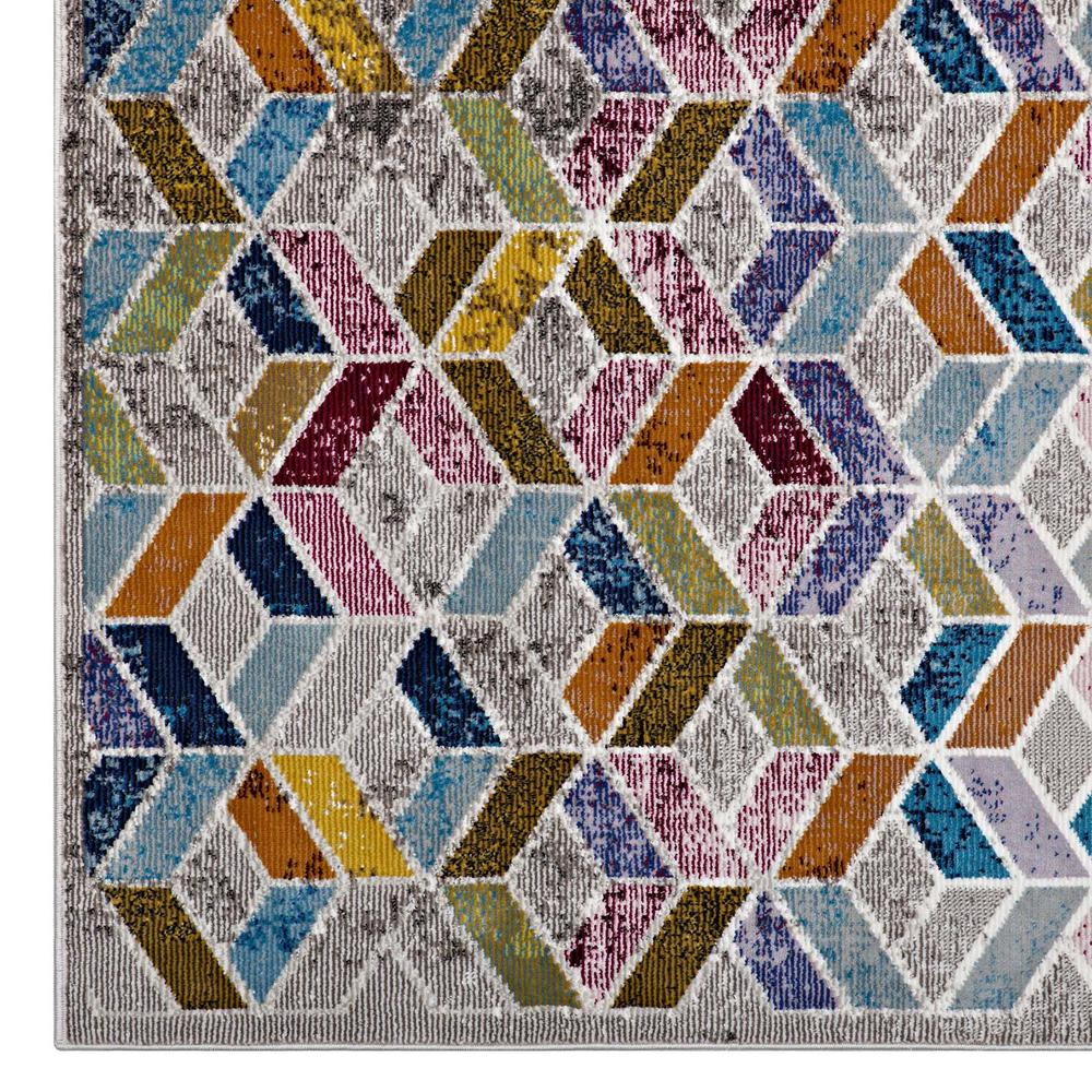 Laleh Geometric Mosaic 4x6 Area Rug. Picture 3