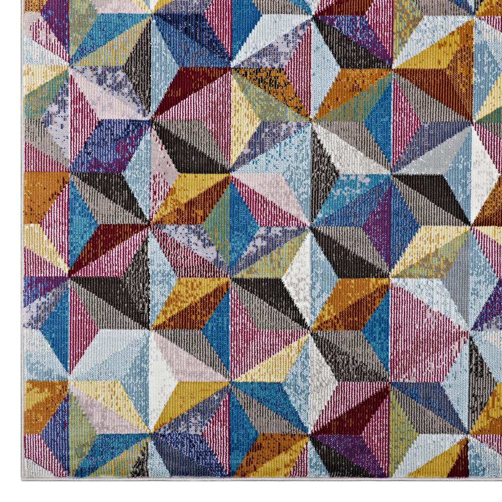 Arisa Geometric Hexagon Mosaic 4x6 Area Rug. Picture 3