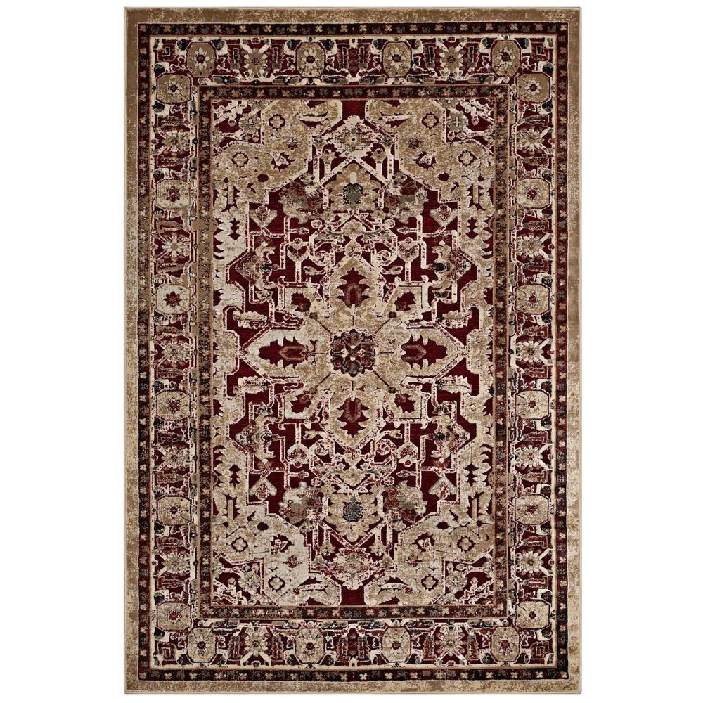 Grania Ornate Vintage Floral Turkish 5x8 Area Rug. The main picture.