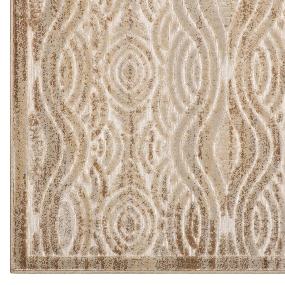 Kennocha Rustic Vintage Abstract Waves 5x8 Area Rug. Picture 3