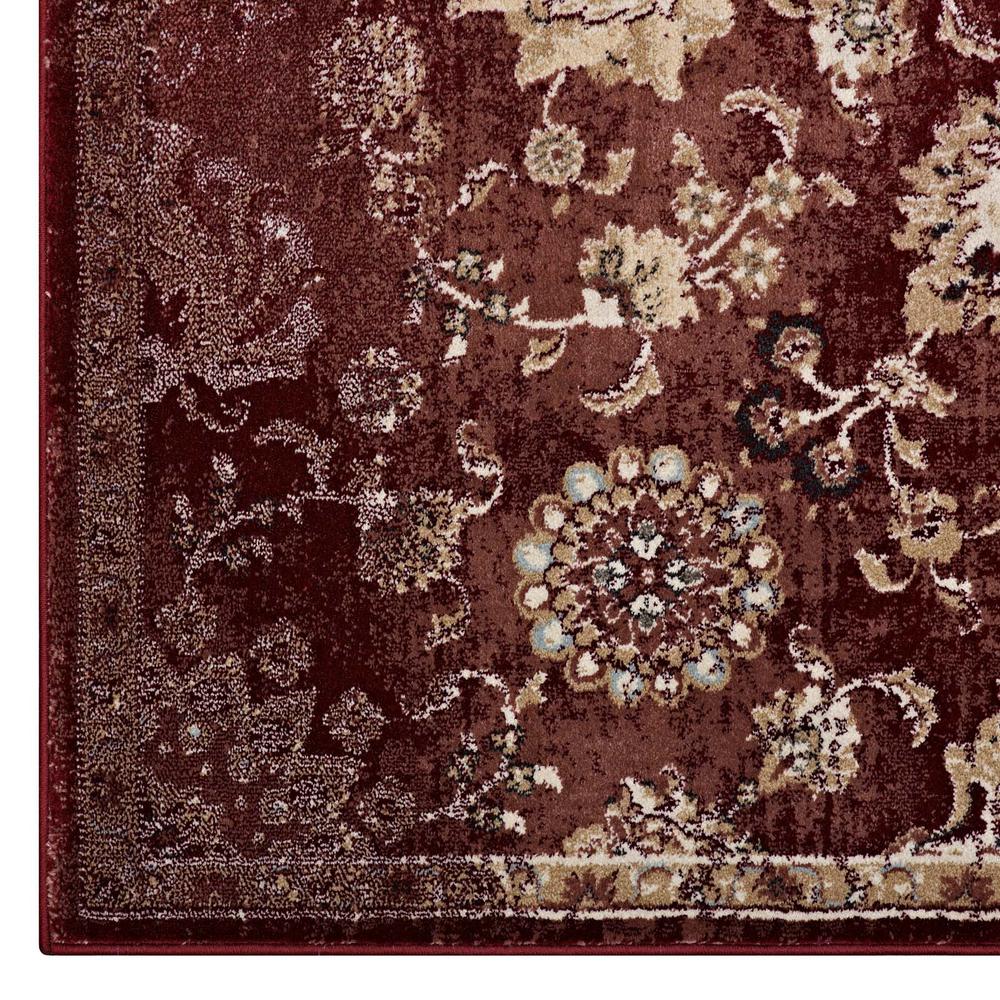 Cynara Distressed Floral Persian
Medallion 5x8 Area Rug. Picture 3