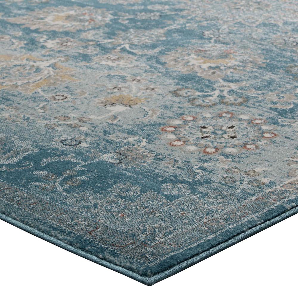 Cynara Distressed Floral Persian
Medallion 8x10 Area Rug. Picture 4