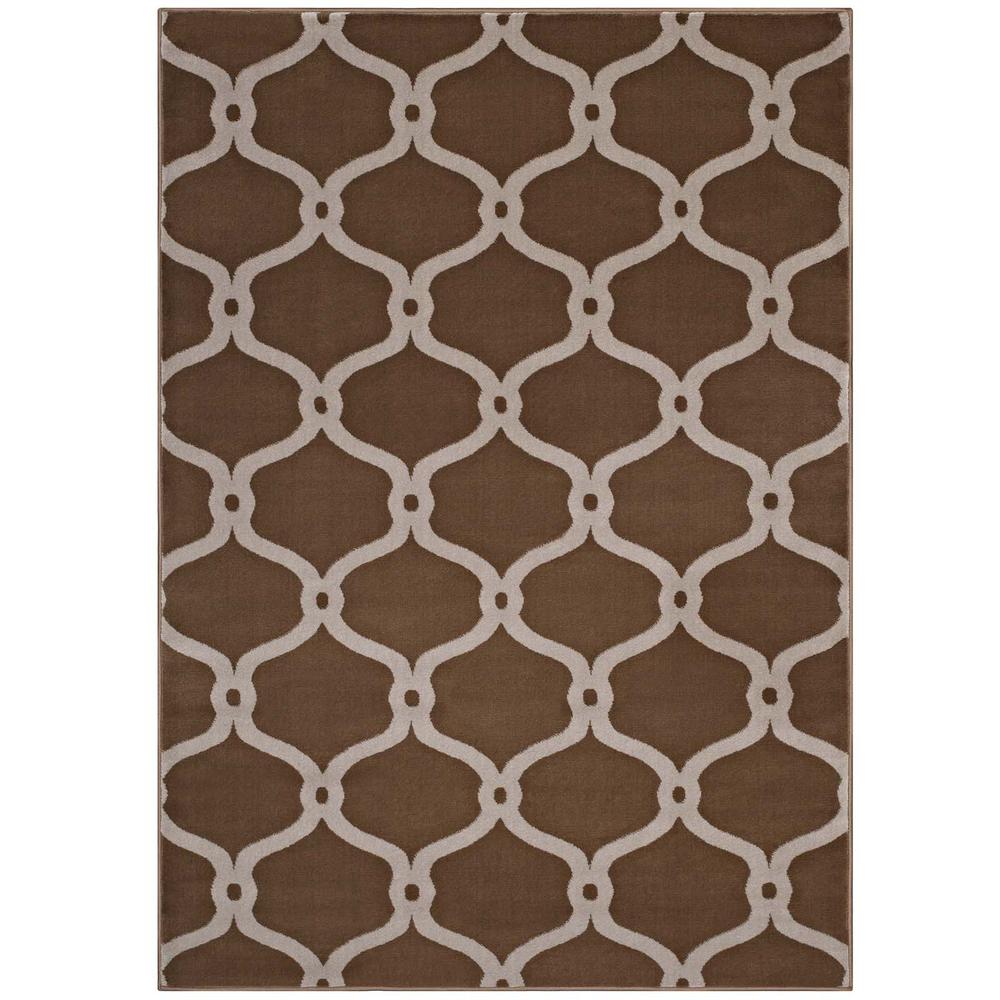 Beltara Chain Link Transitional Trellis 5x8 Area Rug. Picture 2