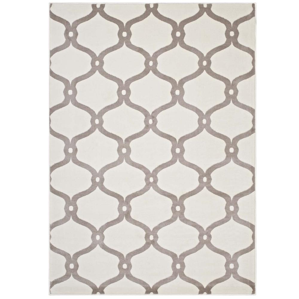 Beltara Chain Link Transitional Trellis 5x8 Area Rug. Picture 1