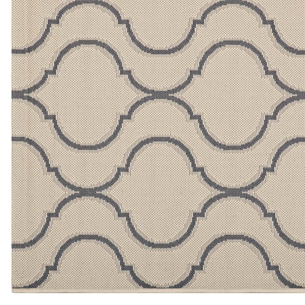 Linza Wave Abstract Trellis 5x8 Indoor and Outdoor Area Rug. Picture 3