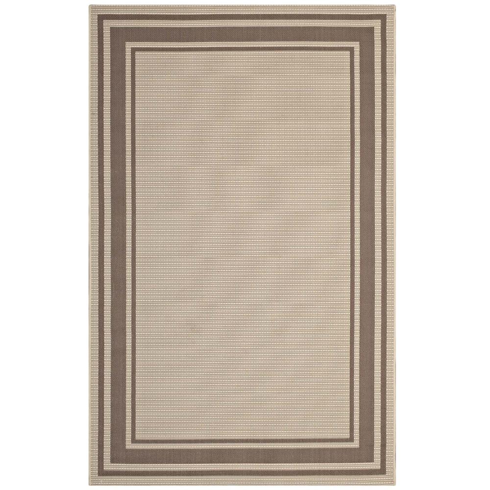 Rim Solid Border 8x10 Indoor and Outdoor Area Rug. The main picture.