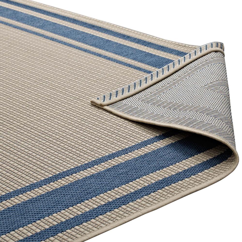 Rim Solid Border 5x8 Indoor and Outdoor Area Rug. Picture 4