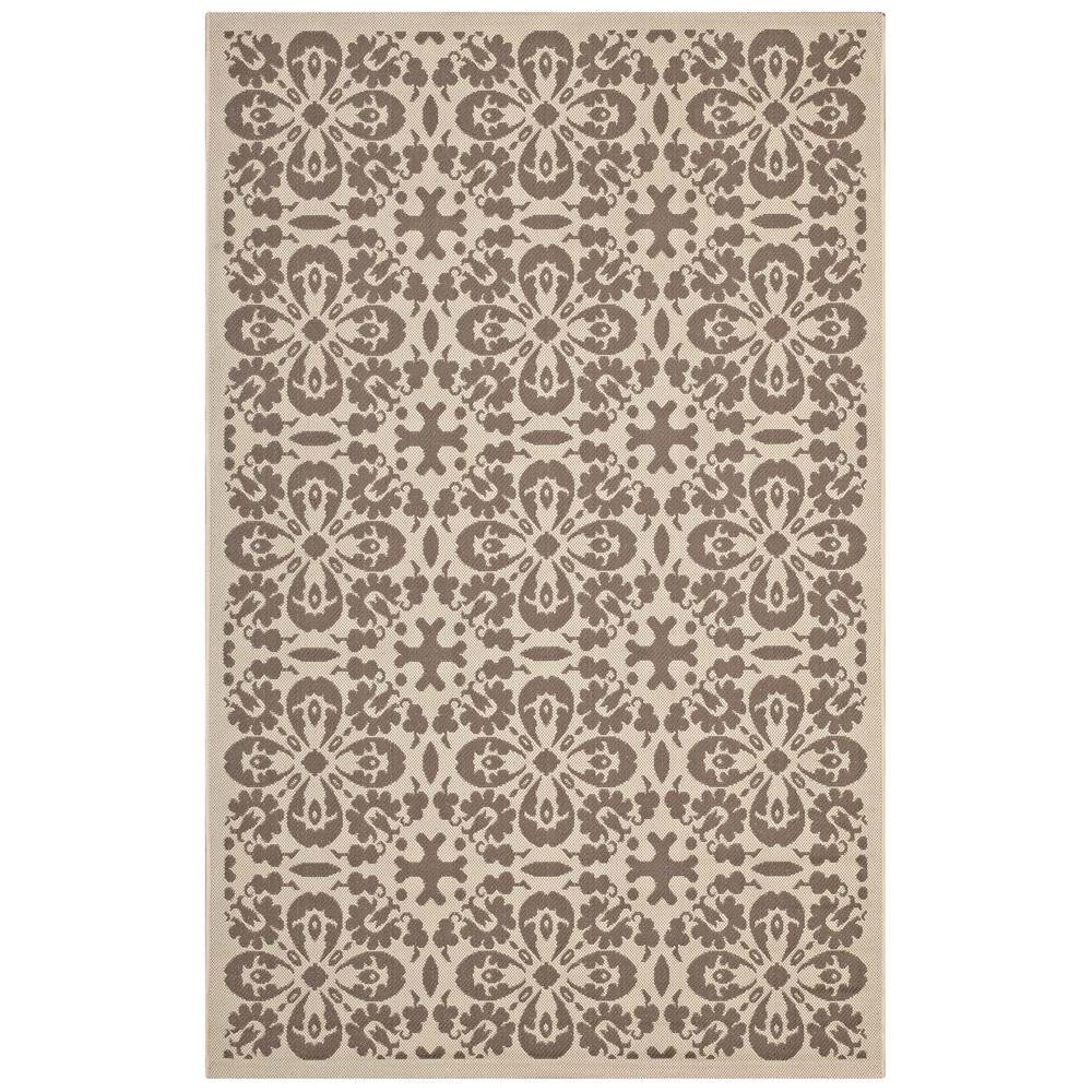 Ariana Vintage Floral Trellis 8x10 Indoor and Outdoor Area Rug. Picture 2
