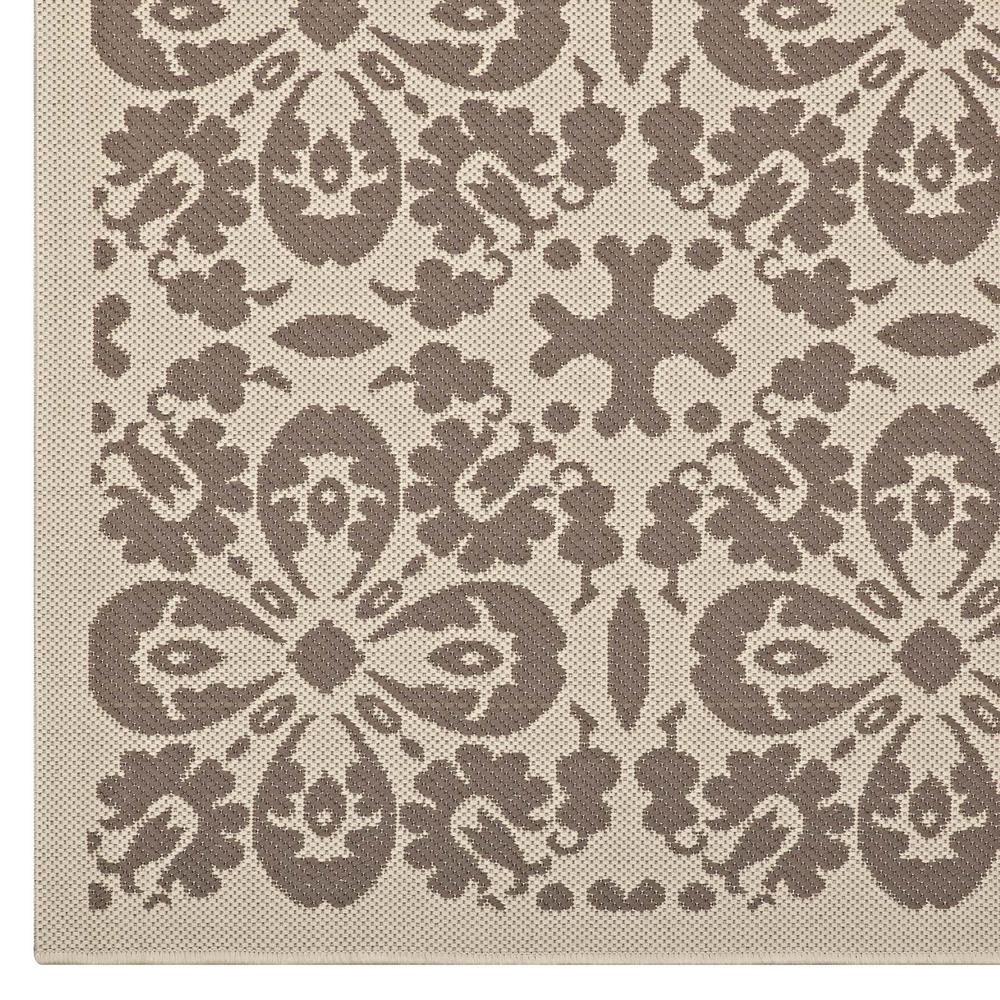 Ariana Vintage Floral Trellis 8x10 Indoor and Outdoor Area Rug. Picture 3