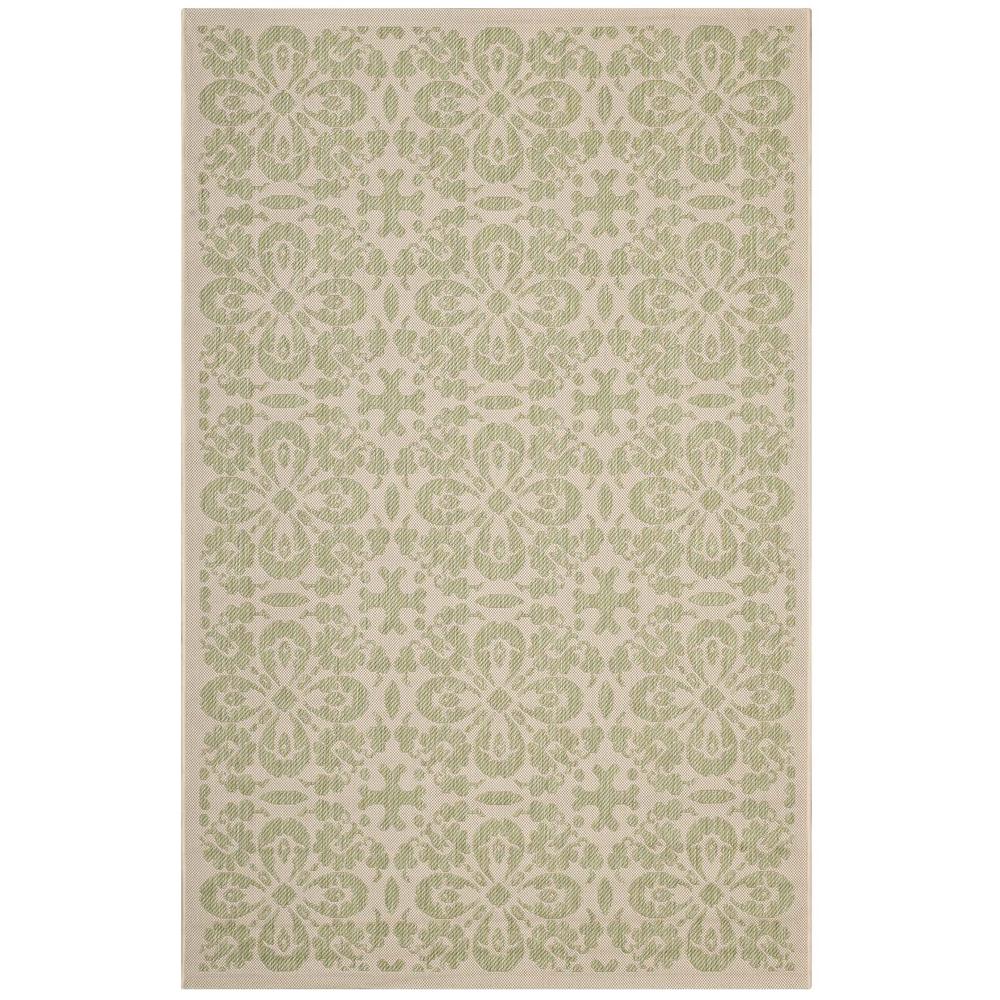 Ariana Vintage Floral Trellis 9x12 Indoor and Outdoor Area Rug. Picture 1