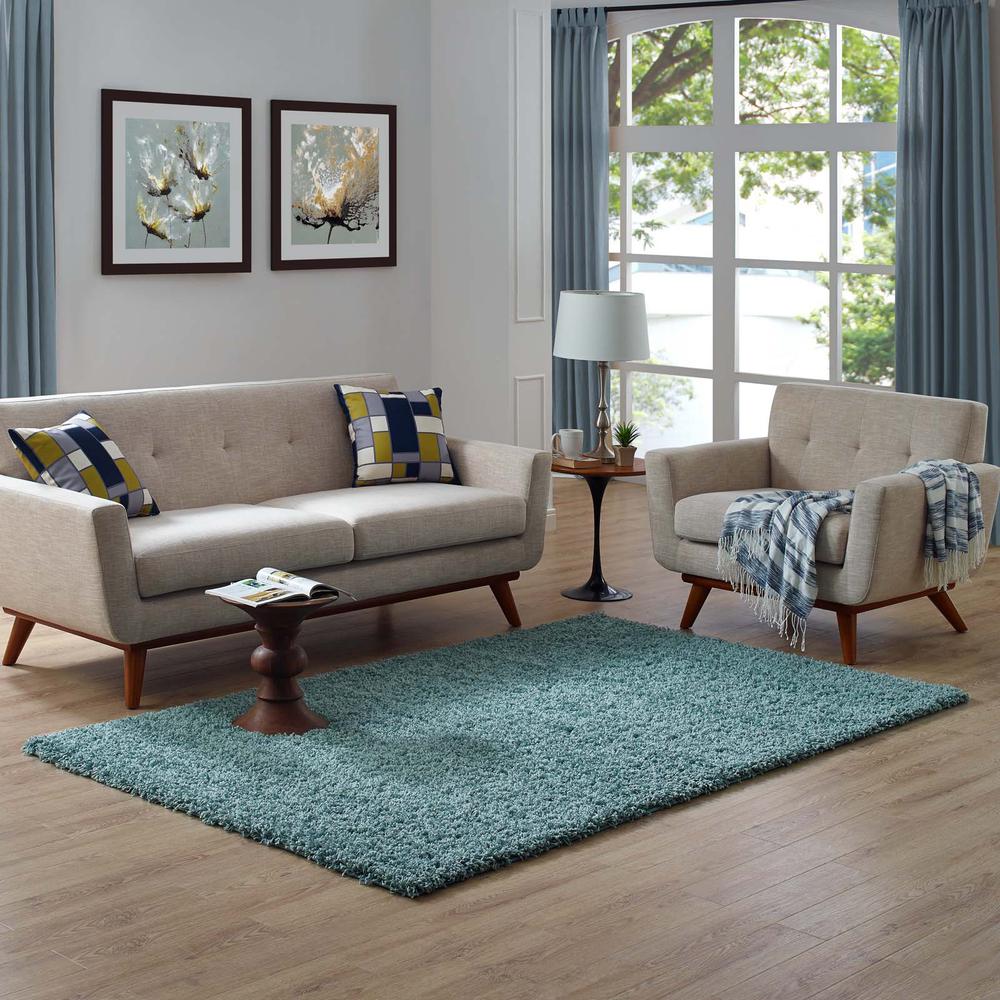 Enyssa Solid 5x8 Shag Area Rug. Picture 8