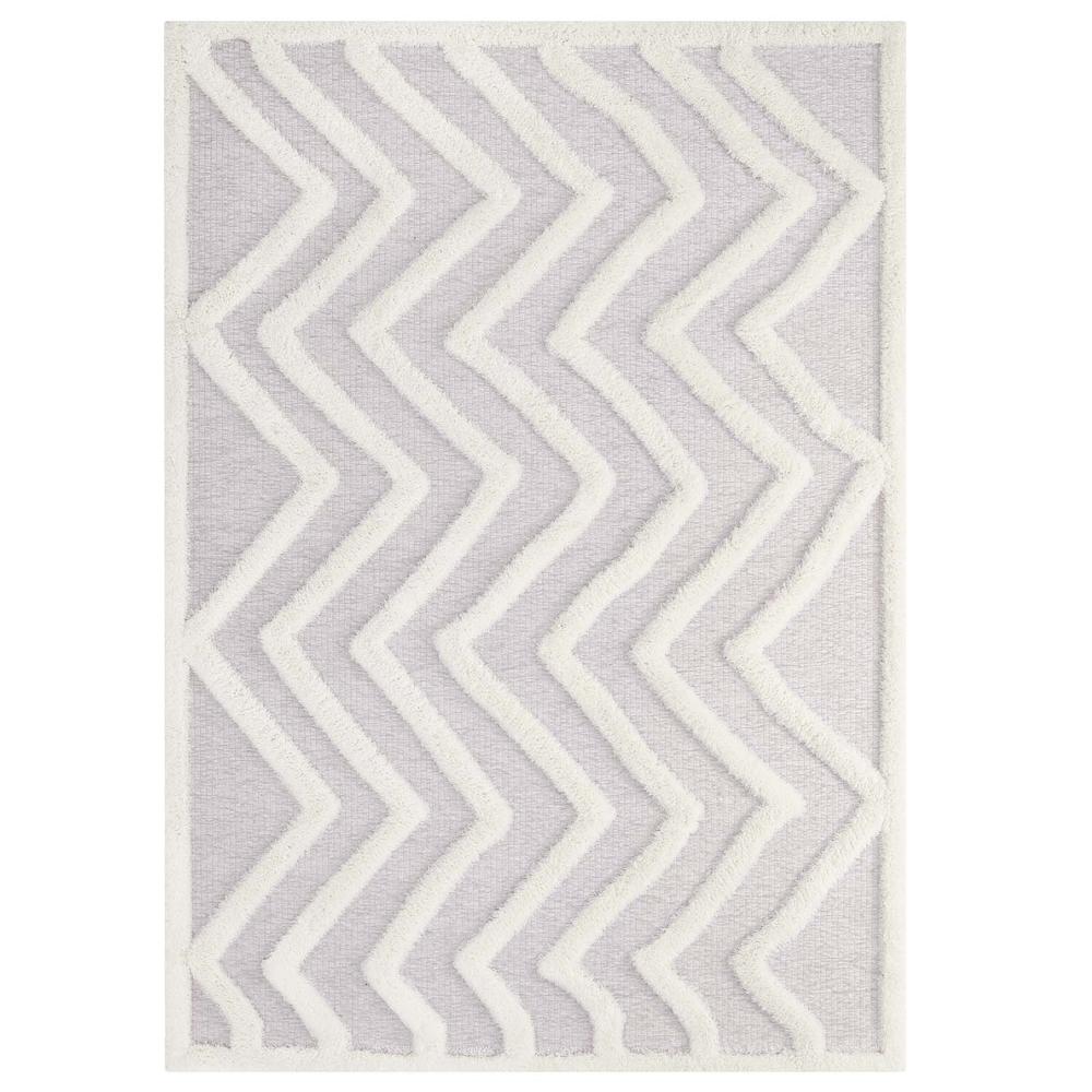 Pathway Abstract Chevron 5x8 Shag Area Rug. Picture 1