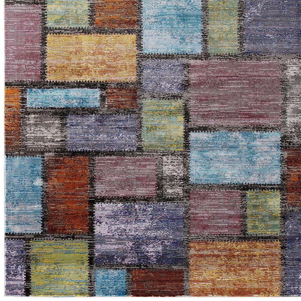 Success Nyssa Abstract Geometric Mosaic 5x8 Area Rug. Picture 2
