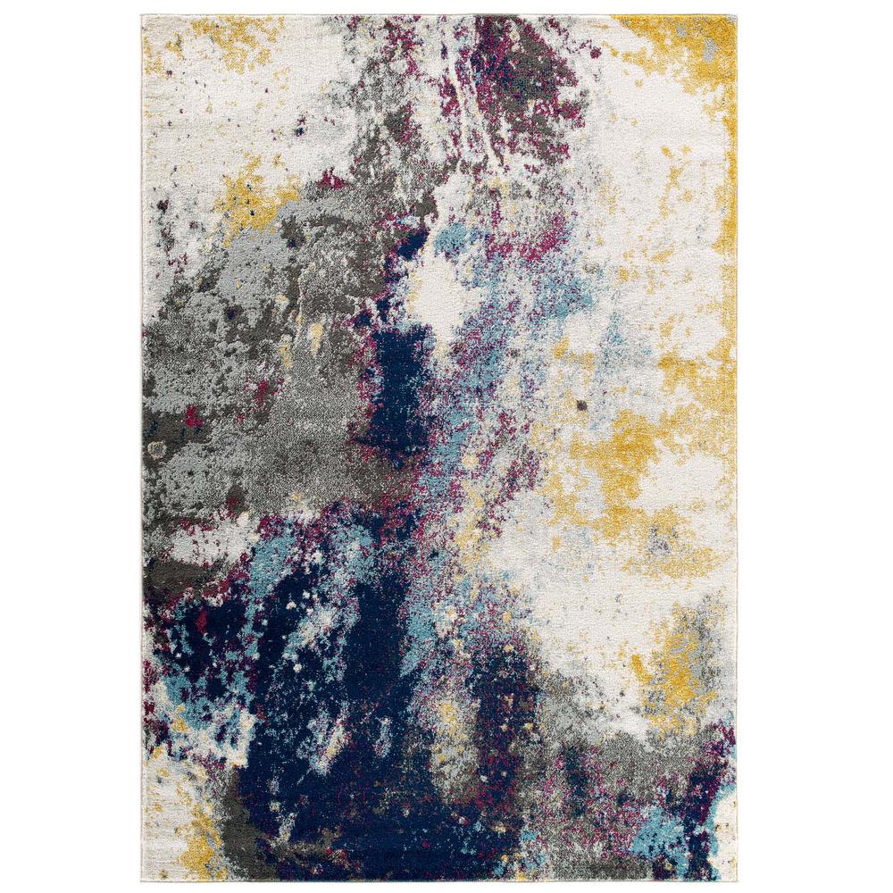 Entourage Adeline Contemporary Modern Abstract 8x10 Area Rug. Picture 1