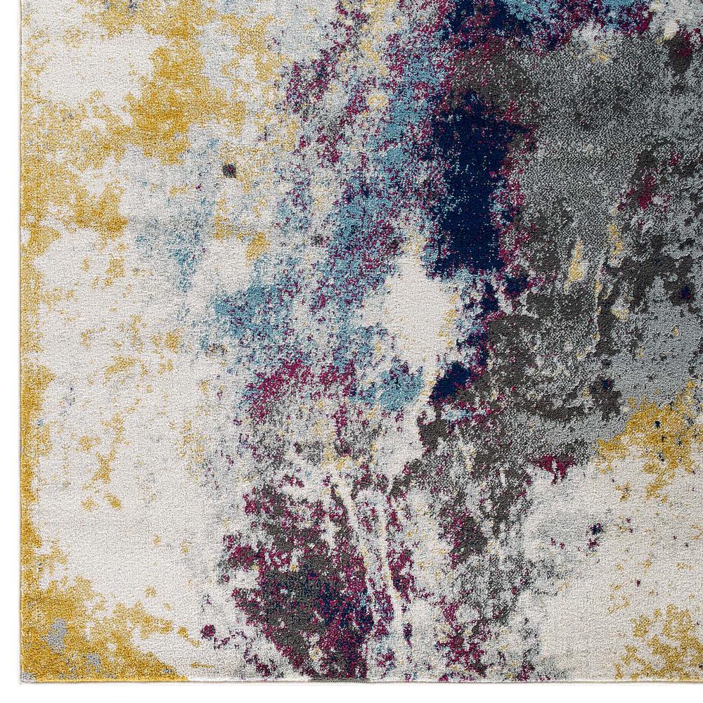 Entourage Adeline Contemporary Modern Abstract 8x10 Area Rug. Picture 2