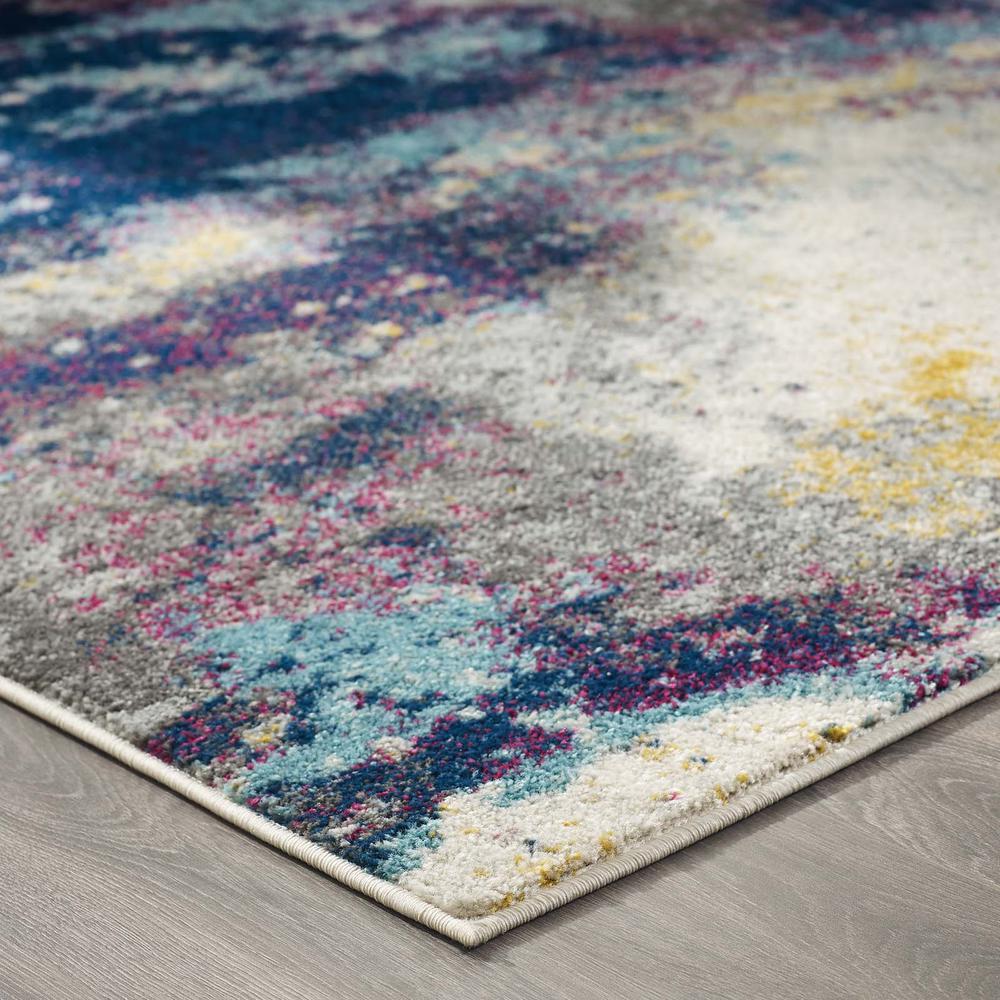 Entourage Adeline Contemporary Modern Abstract 8x10 Area Rug. Picture 5