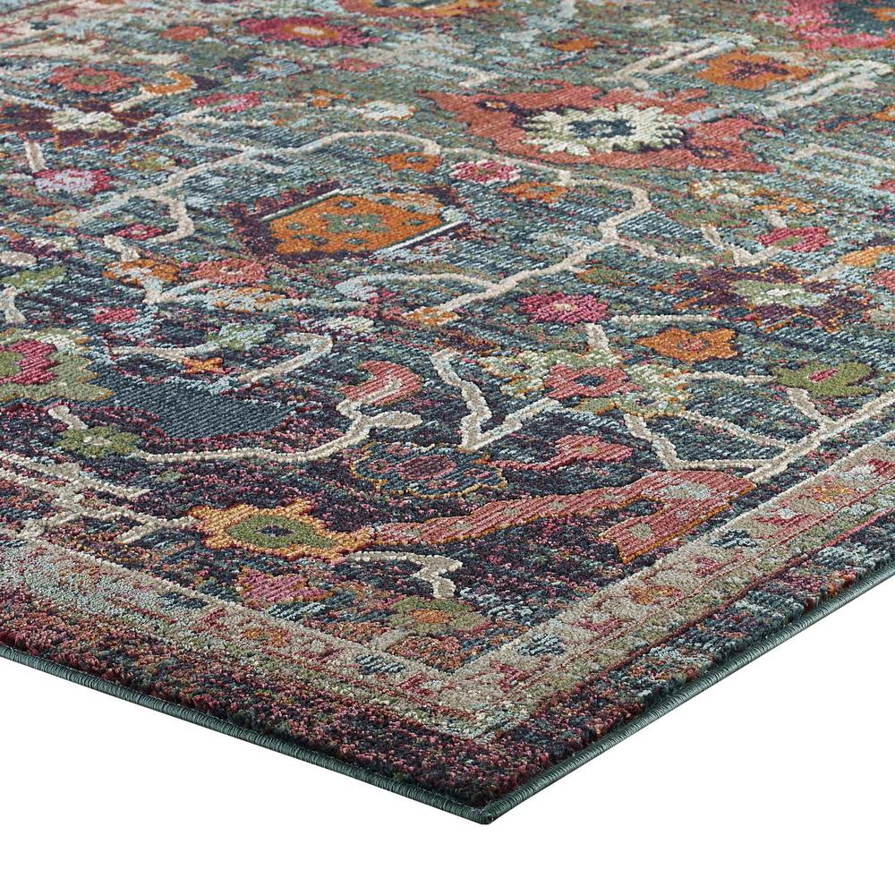 Tribute Every Distressed Vintage Floral 5x8 Area Rug. Picture 3