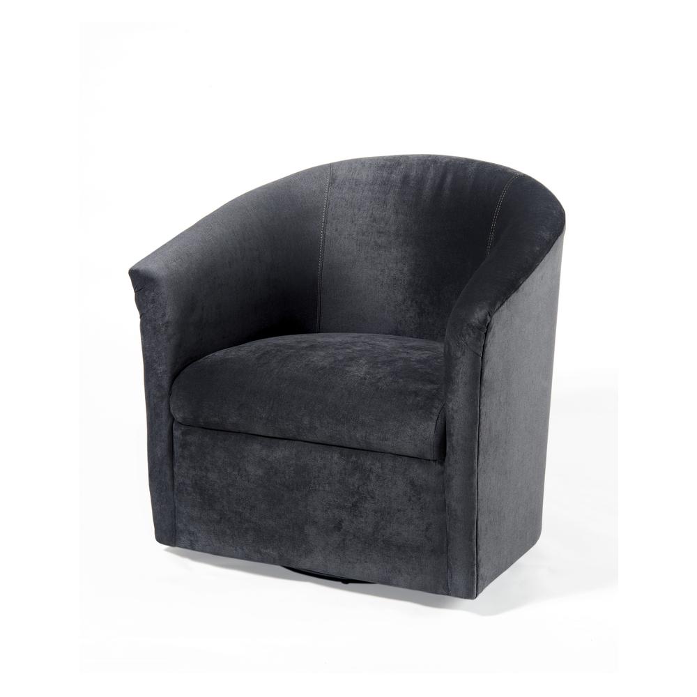 Elizabeth Charcoal Swivel Chair. Picture 1