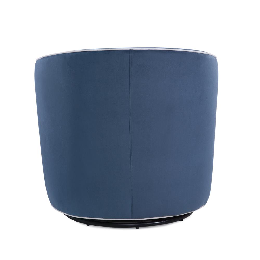 Keely Blue Swivel Chair. Picture 4