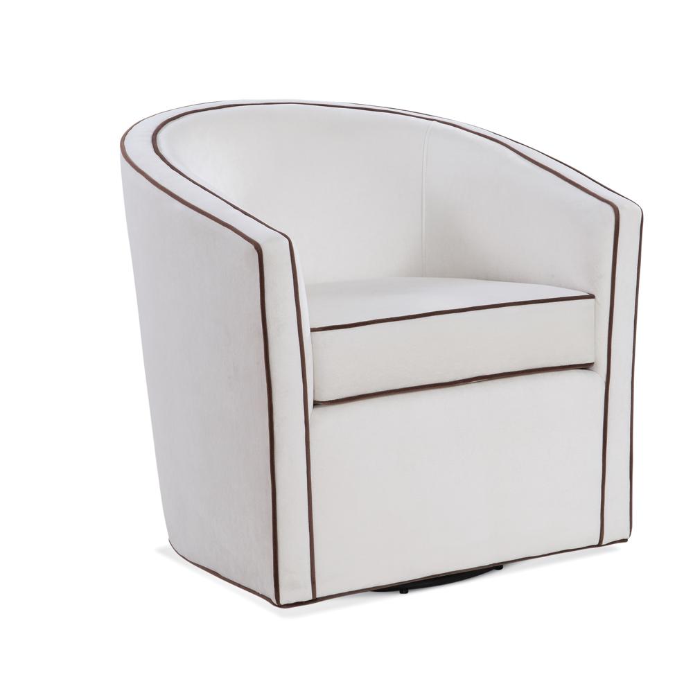 Keely Cream Swivel Chair. Picture 1