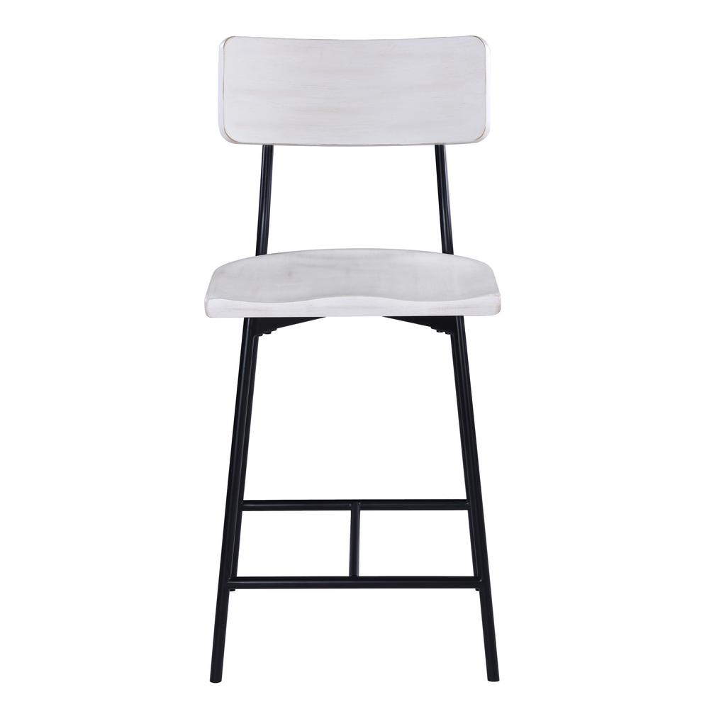 Bari Wood and Metal Modern Counter Stool. Picture 1
