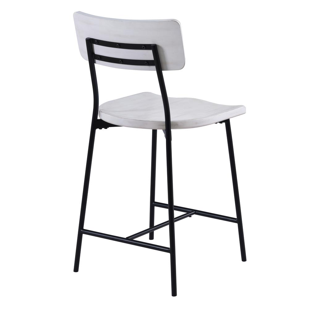Bari Wood and Metal Modern Counter Stool. Picture 6