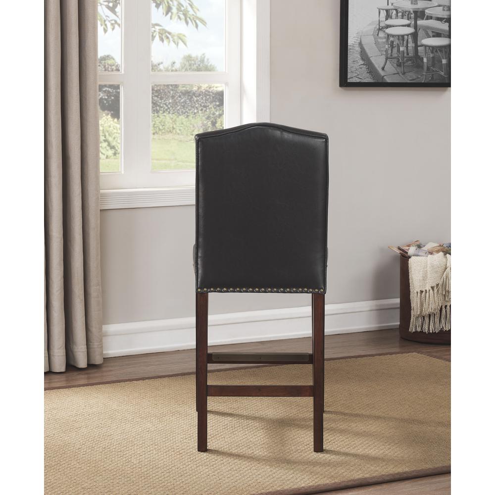 Carteret Brown Faux Leather Counter Stool. Picture 5